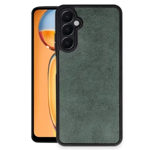 Samsung Galaxy A26 Kılıf Aras Deri Kapak - Koyu Yeşil