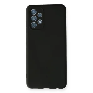 Samsung Galaxy A32 Kılıf Nano İçi Kadife Silikon - Siyah
