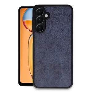 Samsung Galaxy A35 5g Kılıf Aras Deri Kapak - Lacivert