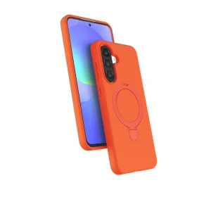 Samsung Galaxy A36 Regal Magsafe Standlı Kapak - Turuncu