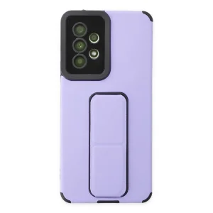 Samsung Galaxy A53 5g Kılıf Mega Standlı Silikon - Lila