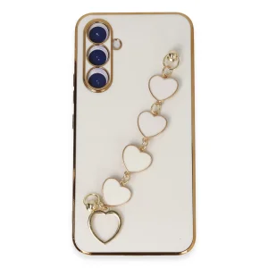 Samsung Galaxy A54 5g Kılıf Esila Silikon - Beyaz