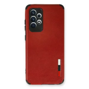 Samsung Galaxy A73 5g Kılıf Loop Deri Silikon - Kırmızı