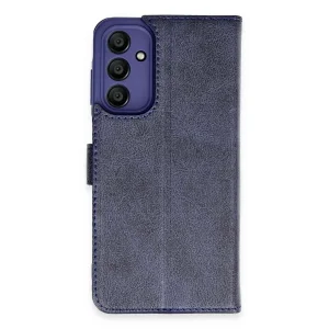 Samsung Galaxy M15 Kılıf Trend S Plus Kapaklı Kılıf - Lacivert