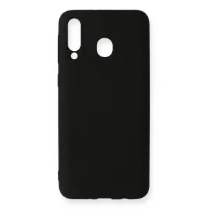 Samsung Galaxy M30 Kılıf First Silikon - Siyah