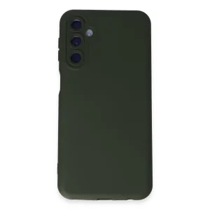 Samsung Galaxy M34 5g Kılıf Nano İçi Kadife Silikon - Koyu Yeşil