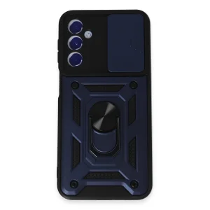 Samsung Galaxy M34 5g Kılıf Pars Lens Yüzüklü Silikon - Lacivert