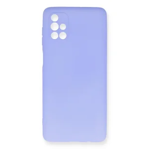 Samsung Galaxy M51 Kılıf First Silikon - Lila
