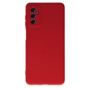 Samsung Galaxy M52 5g Kılıf Nano İçi Kadife Silikon - Kırmızı