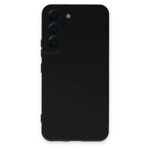 Samsung Galaxy S22 Kılıf Nano İçi Kadife Silikon - Siyah