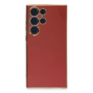 Samsung Galaxy S23 Ultra Kılıf Volet Silikon - Kırmızı