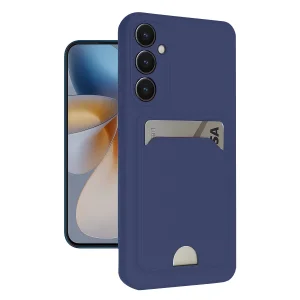 Samsung Galaxy S24 Fe Kılıf Kelvin Kartvizitli Silikon - Lacivert