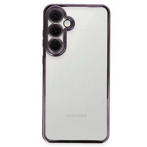 Samsung Galaxy S24 Fe Kılıf Razer Lensli Silikon - Mor