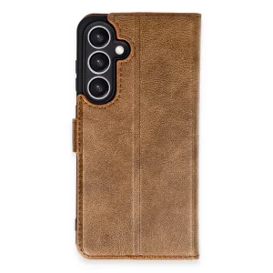 Samsung Galaxy S24 Fe Kılıf Trend S Plus Kapaklı Kılıf - Taba