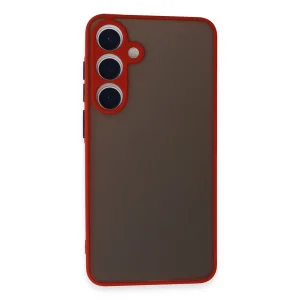 Samsung Galaxy S24 Kılıf Montreal Silikon Kapak - Kırmızı