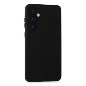 Samsung Galaxy S24 Kılıf Nano İçi Kadife Silikon - Siyah