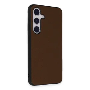Samsung Galaxy S24 Kılıf Taft Kapak - Kahverengi
