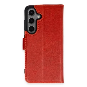 Samsung Galaxy S24 Kılıf Trend S Plus Kapaklı Kılıf - Kırmızı