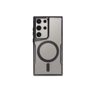 Samsung Galaxy S24 Ultra Kılıf Boyi Magsafe Silikon Kapak - Siyah