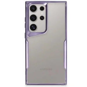 Samsung Galaxy S24 Ultra Kılıf Boyi Silikon Kapak - Derin Mor