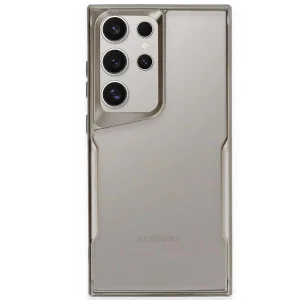 Samsung Galaxy S24 Ultra Kılıf Boyi Silikon Kapak - Titan Gri