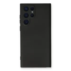 Samsung Galaxy S24 Ultra Kılıf Nano İçi Kadife Silikon - Siyah