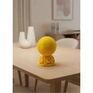 Sarı FIFA Topu Dekoratif Biblo 10cm Modern Masa Üstü Aksesuar
