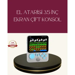 Şarjlı 3.5 İnç Retro Oyun Konsolu