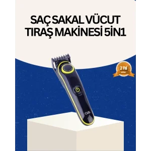 Şarjlı Sessiz Çalışan Saç ve Sakal Şekillendirici Profesyonel Erkek Tıraş Makinesi