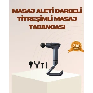 Şarjlı Taşınabilir 3in1 Titreşimli Masaj Aleti Esneme Bantlı