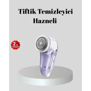 Şarjlı Tiftik Temizleyici – Çıkarılabilir Hazneli, Anti-Statik Fırçalı, USB Şarjlı