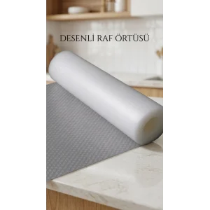 Şeffaf Kaymaz Raf ve Çekmece Örtüsü 45x300 cm Dolap İçi Koruma