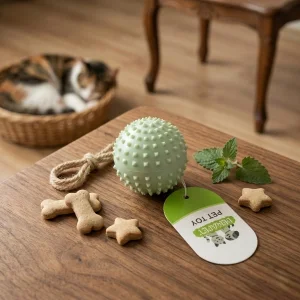 Sesli Dikenli Evcil Hayvan Oyuncak Topu