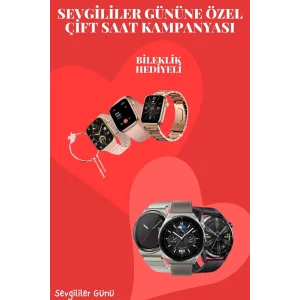 Sevgiliye Özel Yeni Nesil Akıllı Saat Çiftlere Özel Kampanya Çift Saatleri