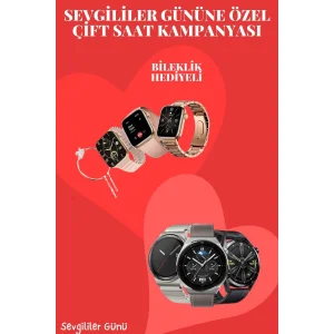 Sevgiliye Özel Yeni Nesil Akıllı Saat Çiftlere Özel Kampanya Çift Saatleri