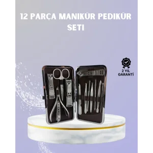 Seyahat İçin Taşınabilir Deri Çantalı Bakım Seti