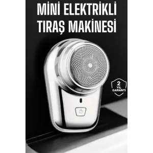 Seyahat Tipi Tıraş Makinesi Taşınabilir Kablosuz Mini Paslanmaz Çelik