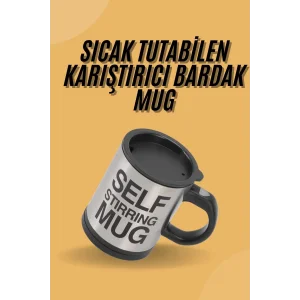 Sıcak Tutan Termos Bardak Kendi Kendini Karıştıran Mikser Kupa