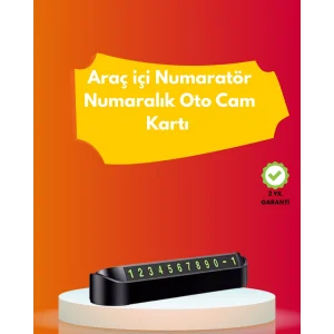 Şık ve İşlevsel Fosforlu Araç Numaratörü – Kolay Kullanım, Yüksek Görünürlük