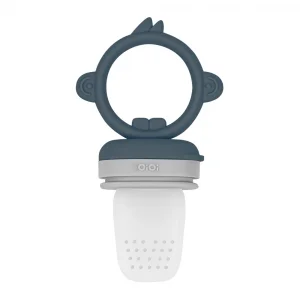 Silikon Püre Meyve Sebze Emziği Deep Blue / Powder Grey