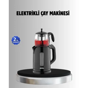 Sinbo STM 5840 Elektrikli Çay Makinesi 1800W Cam Demlik ve Sıcak Tutma Özellikli