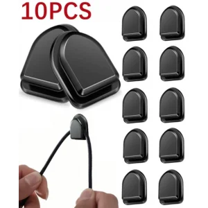 Siyah Çok Amaçlı Yapışkanlı Kanca 10 lu