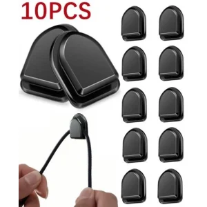 Siyah Çok Amaçlı Yapışkanlı Kanca 10 lu