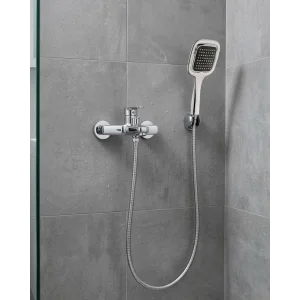 Siyah Duş Seti El Duşu Başlığı Spiral Hortum Dayanıklı Banyo Duş Aksesuarı