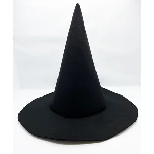Siyah Renk Keçe Cadı Şapkası 35x38 cm