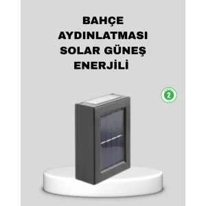 Solar Dış Mekan Aplik Su Geçirmez Dayanıklı LED Aydınlatmalı