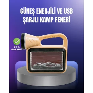 Solar Enerjili Alev Lambası – El Feneri ve Dekoratif Işık