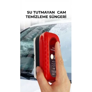 Su Bırakmayan Özel Araç Cam Temizleme Süngeri, Pratik Kullanım