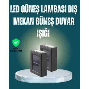 Suya Dayanıklı Güneş Enerjili Bahçe Lambası