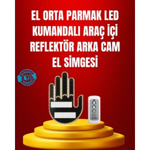 Suya Dayanıklı LED El Park Uyarı Cihazı Uzaktan Kumandalı 2025